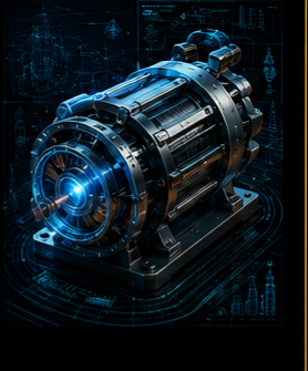 Generator MHD — wizualizacja koncepcyjna